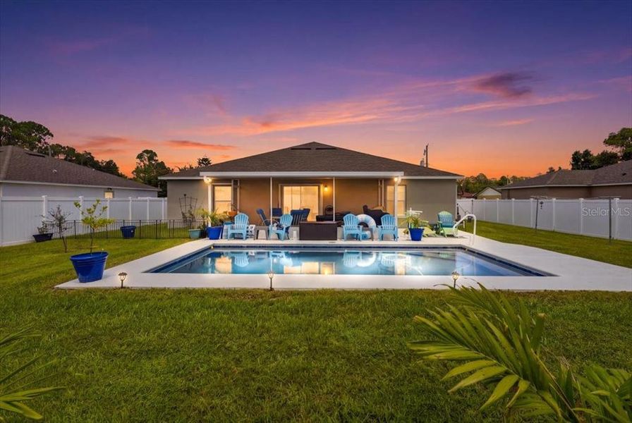 Exterior details and patio area of a home in , Palm Coast (Image 32). Exterior details and patio area of a home in , Palm Coast (Image 32).