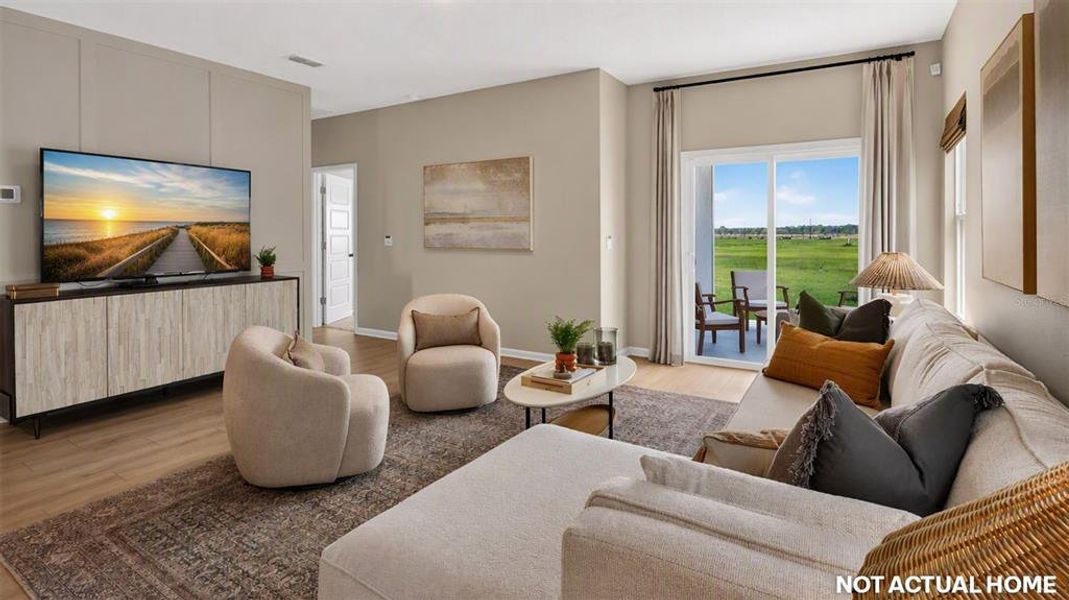 Furnished interior view inside a new home in Sawmill Branch, Palm Coast (Image 30).