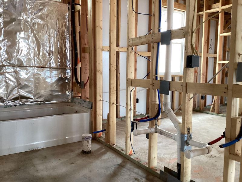 In-progress construction of a new home in Lariat, Liberty Hill, TX (Image 13).