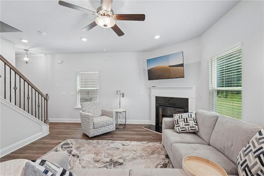 Furnished interior view inside a new home in Windmill Park, Carrollton (Image 16). Furnished interior view inside a new home in Windmill Park, Carrollton (Image 16).