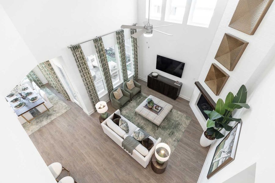 Representative Family Room - some options shown