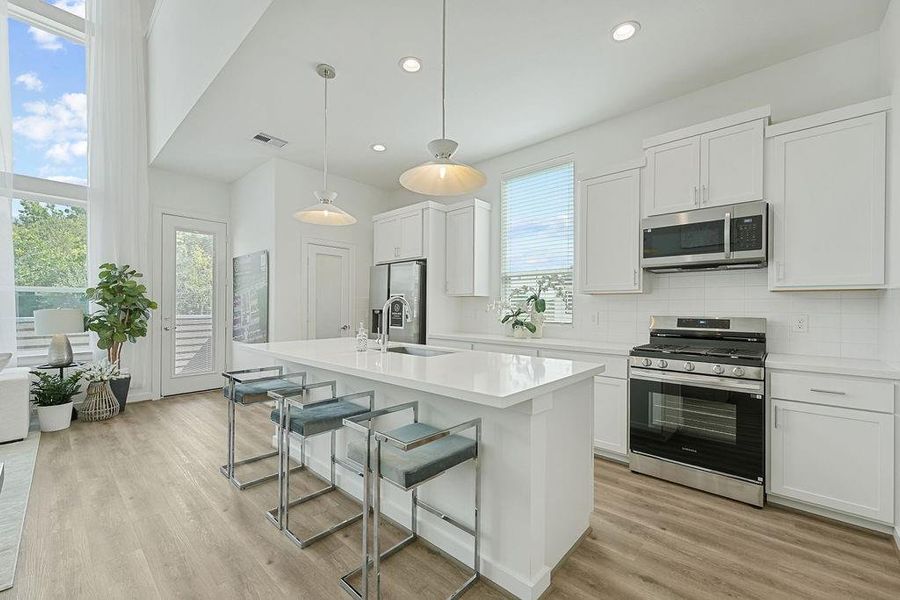 Furnished interior view inside a new home in Highland Commons, Houston (Image 10).