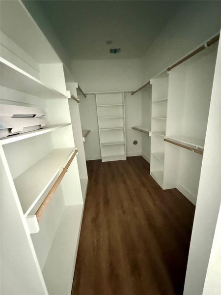 Primary closet Primary closet