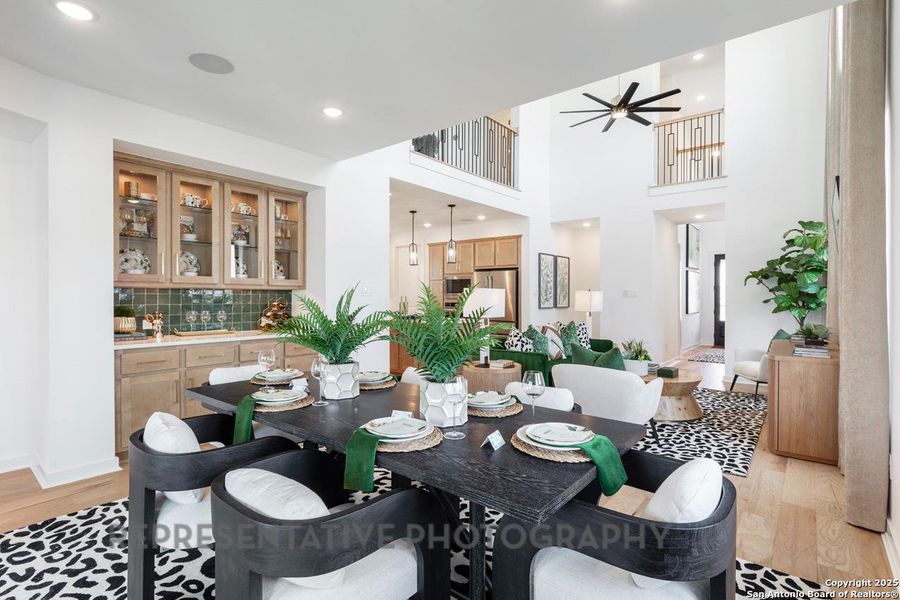 Furnished interior view inside a new home in Davis Ranch: 45ft. lots, San Antonio (Image 32).