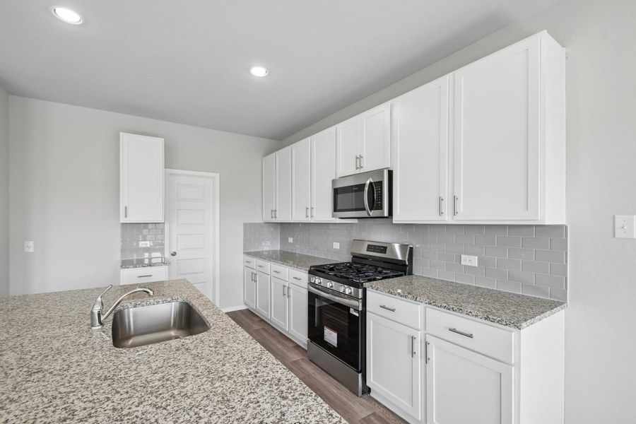 Furnished interior view inside a new home in Cloverleaf, Austin (Image 8).