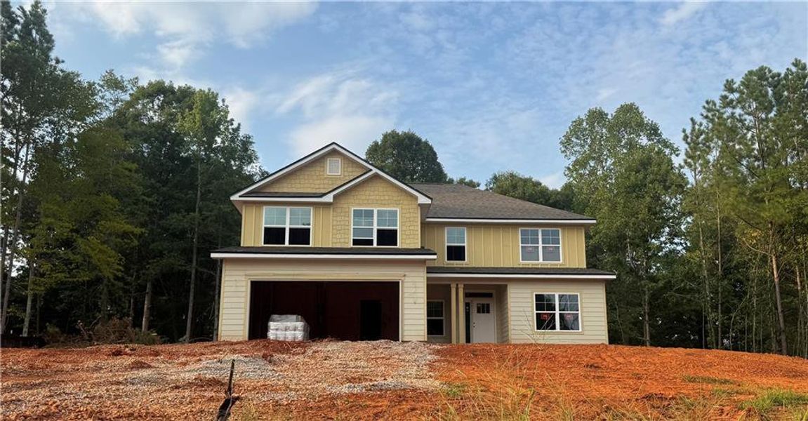 In-progress construction of a new home in The Fields of Walnut Creek, Pendergrass, GA (Image 24). In-progress construction of a new home in The Fields of Walnut Creek, Pendergrass, GA (Image 24).