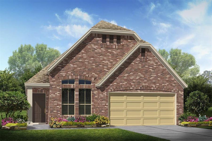 Charming Cullman home design by K. Hovnanian Homes with elevation C in beautiful Glen Oaks. (*Artist rendering used for illustration purposes only.)