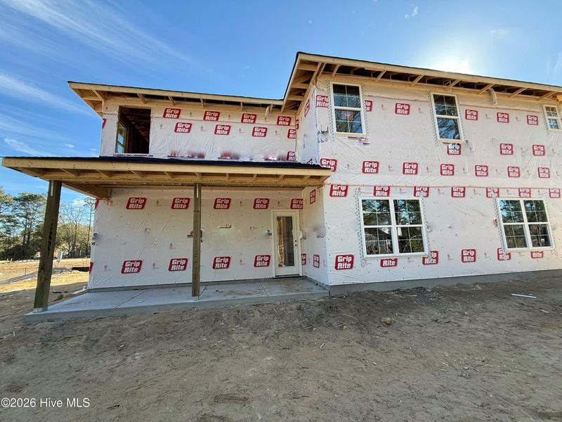 In-progress construction of a new home in Wood Creek Landing, Leland, NC (Image 27).