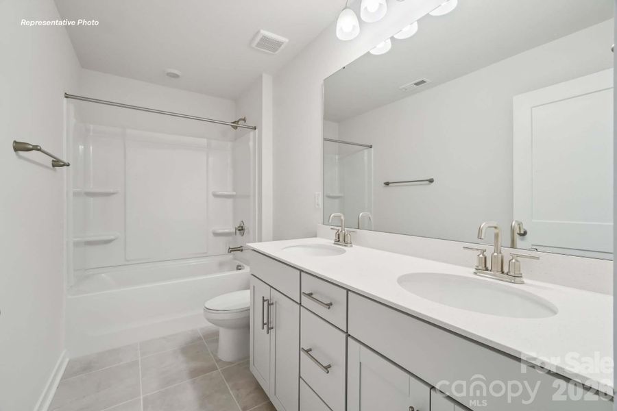 Furnished interior view inside a new home in Sanctuary at Southgate, Indian Trail (Image 22).