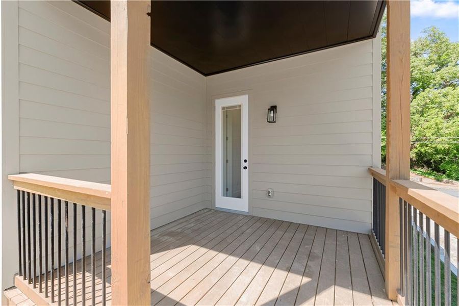 Exterior details and patio area of a home in , Atlanta (Image 32).