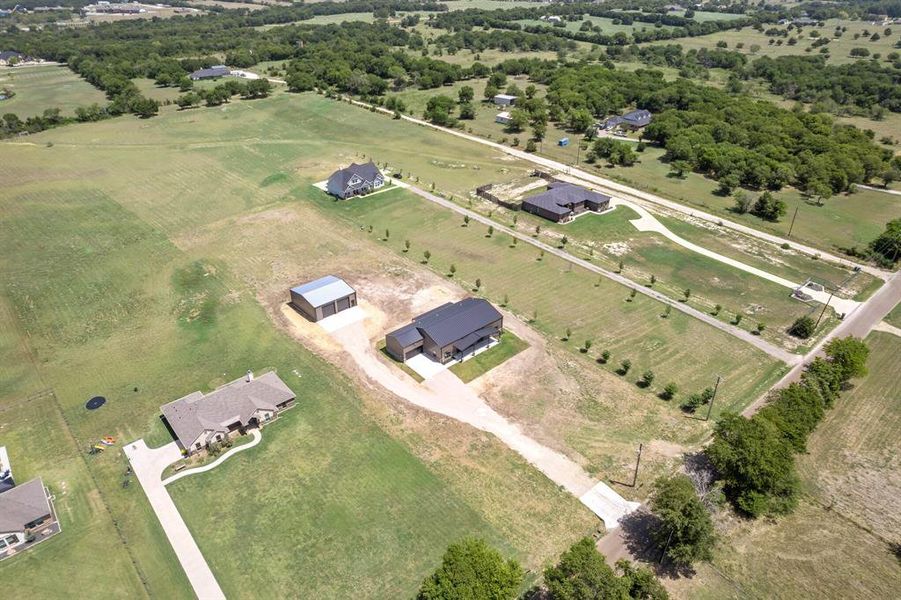 Drone / aerial view with a rural view