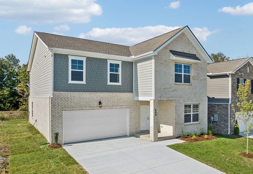 Front exterior of a home in the Cades Bluff community, located in Lebanon, TN (Image 2).