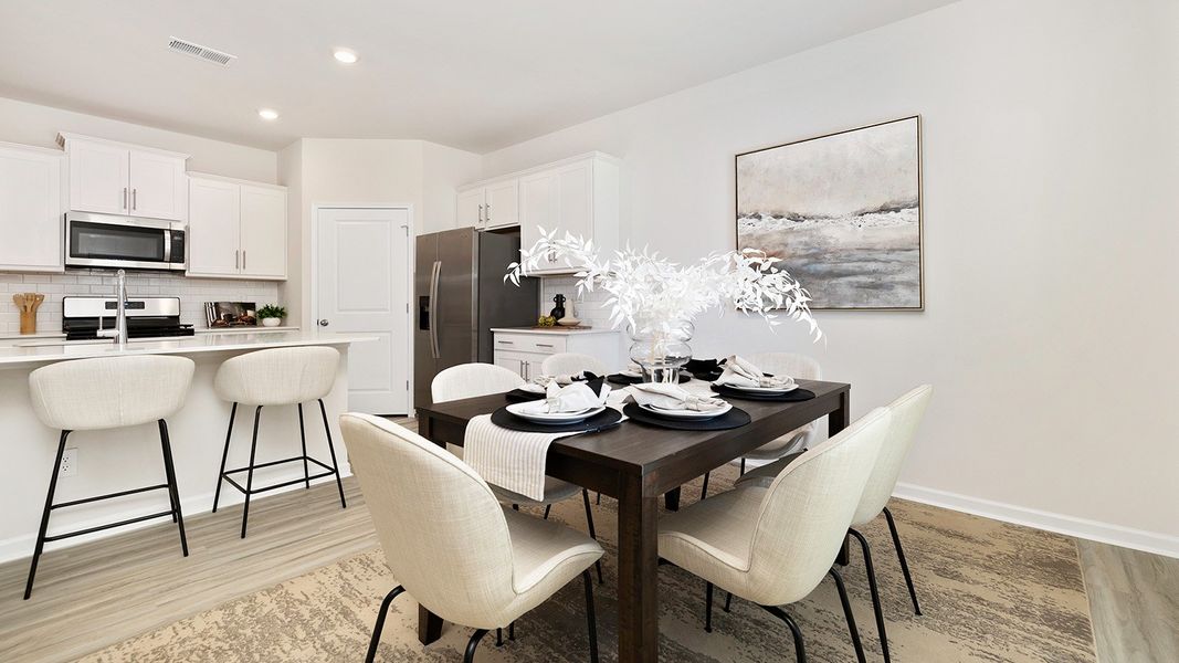 Furnished interior view inside a new home in Valleywood Farms, Waynesville (Image 8).