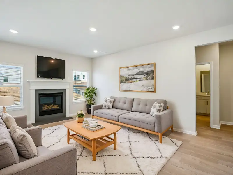 Furnished interior view inside a new home in Parkside at Grayson, Grayson (Image 3).