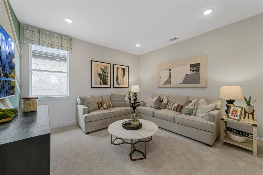 Furnished interior view inside a new home in Duets 41s, Frisco (Image 5).