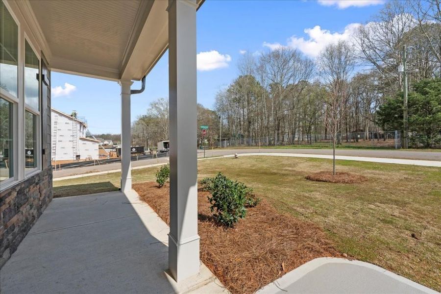 Exterior details and patio area of a home in , Statham (Image 4).