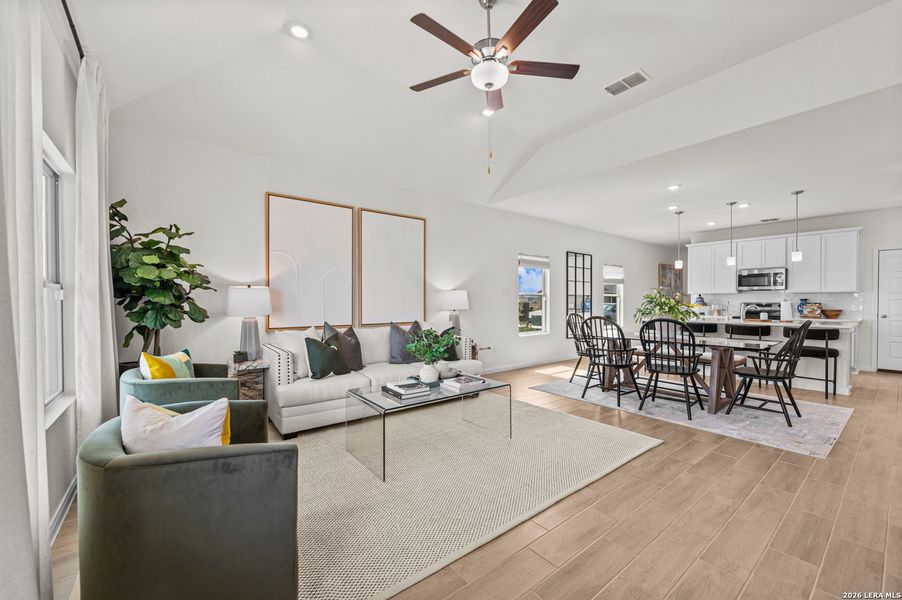 Furnished interior view inside a new home in Park Place, New Braunfels (Image 12). Furnished interior view inside a new home in Park Place, New Braunfels (Image 12).