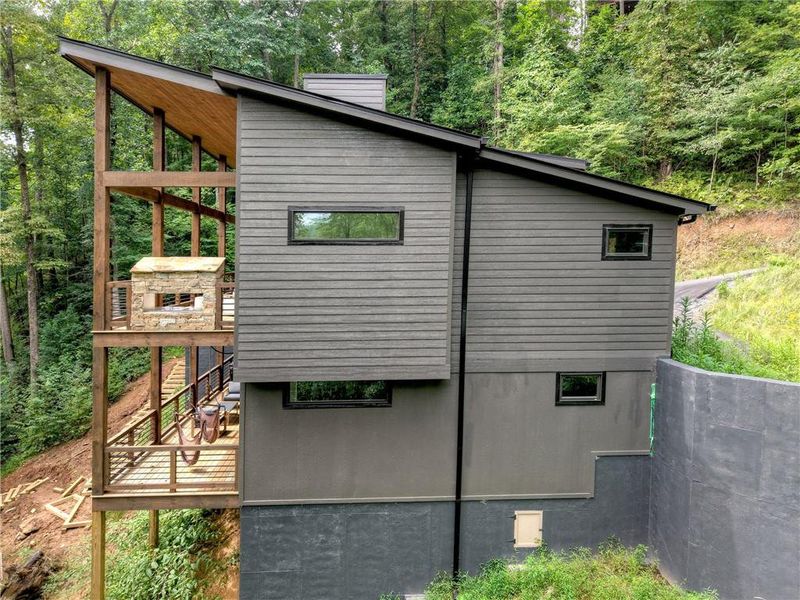 Exterior details and patio area of a home in , Blue Ridge (Image 30). Exterior details and patio area of a home in , Blue Ridge (Image 30).