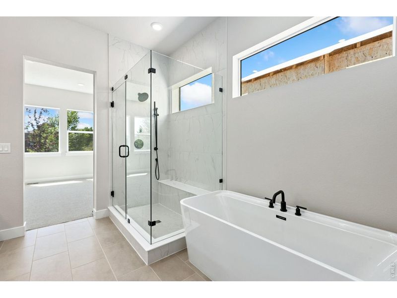 Furnished interior view inside a new home in RainDance, Windsor (Image 5).