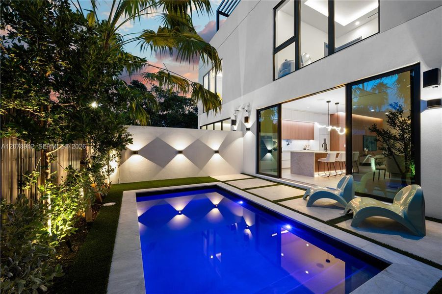 Exterior details and patio area of a home in , Miami (Image 31). Exterior details and patio area of a home in , Miami (Image 31).