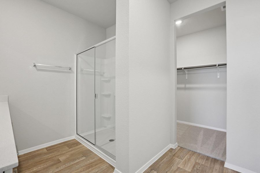 Walk-in shower in Primary Bath
