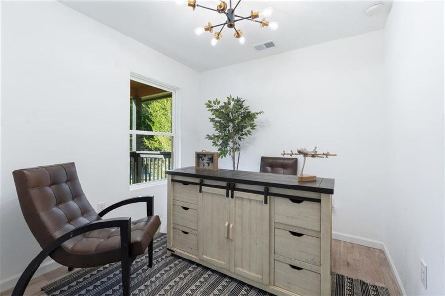 Furnished interior view inside a new home in , Atlanta (Image 10).