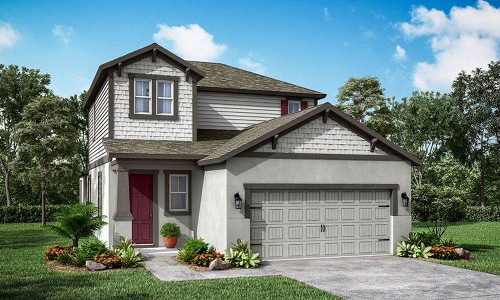 Representative exterior photo of a completed home built from the Jade by William Ryan Homes in The Sanctuary – Coastal Collection, Punta Gorda, FL (Image 26). Representative exterior photo of a completed home built from the Jade by William Ryan Homes in The Sanctuary – Coastal Collection, Punta Gorda, FL (Image 26).