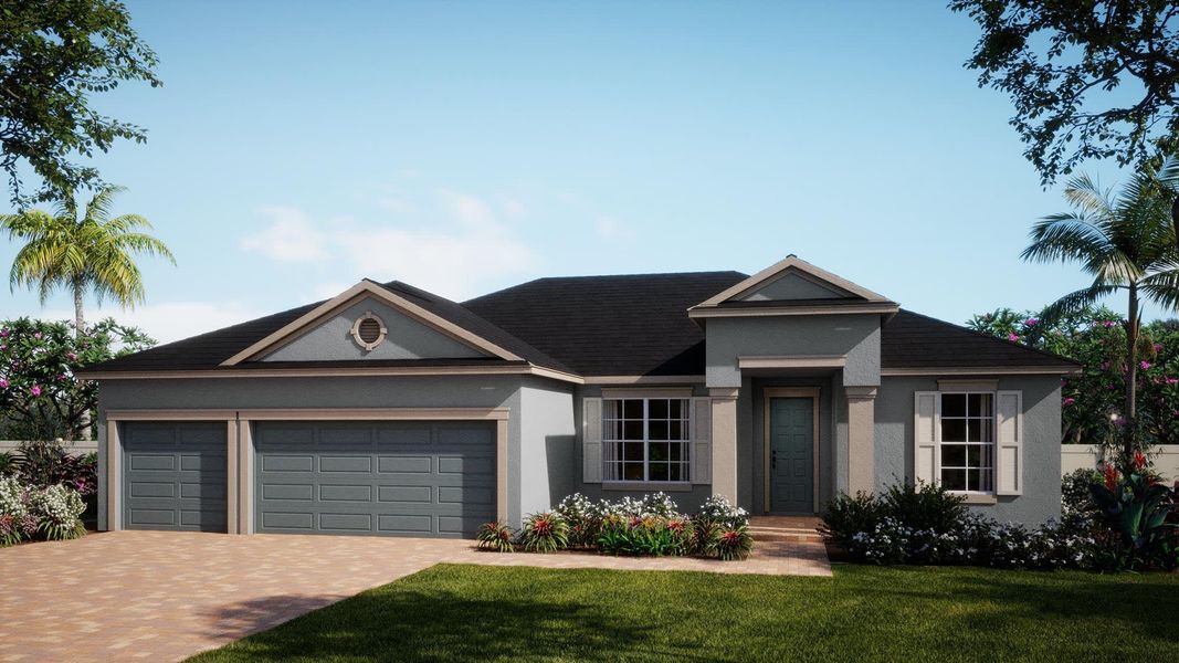 Traditional Elevation | Briella | Country Club Estates | New Homes in Palm Bay, FL | Landsea Homes