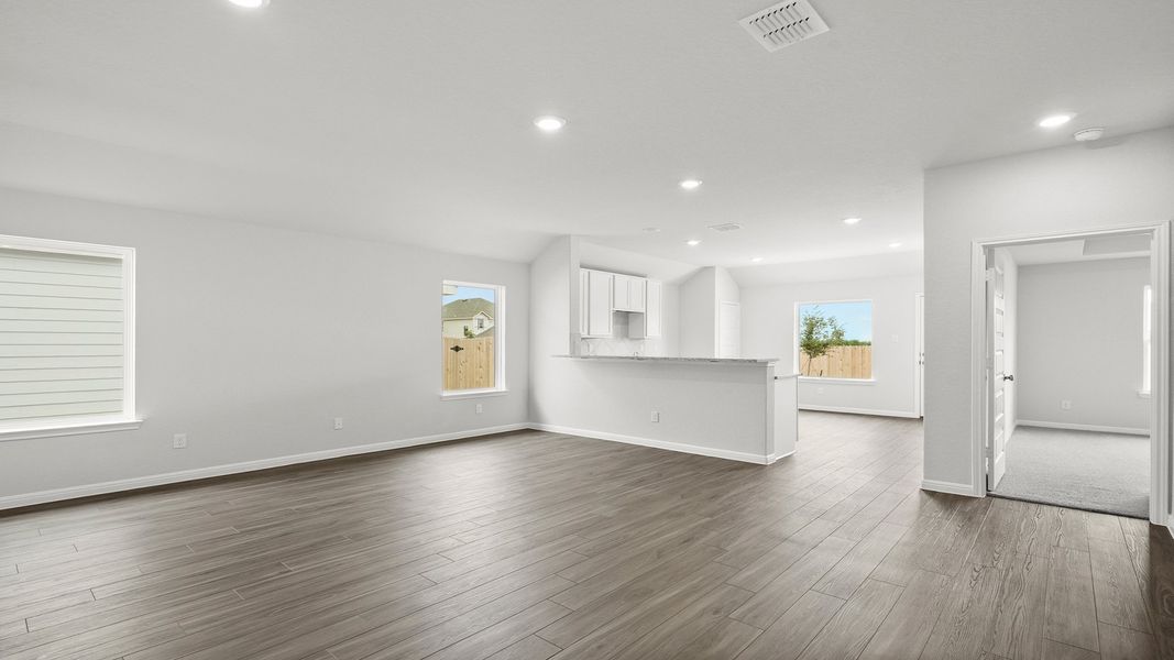 Family room to kitchen Family room to kitchen