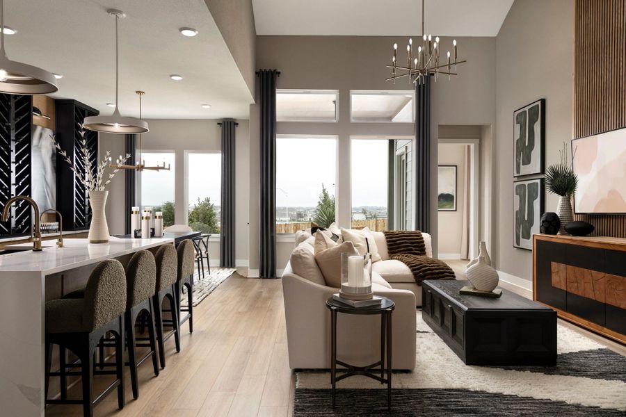 Representative furnished interior of a home built from the McKinney by Tri Pointe Homes in Lariat, Liberty Hill (Image 11).