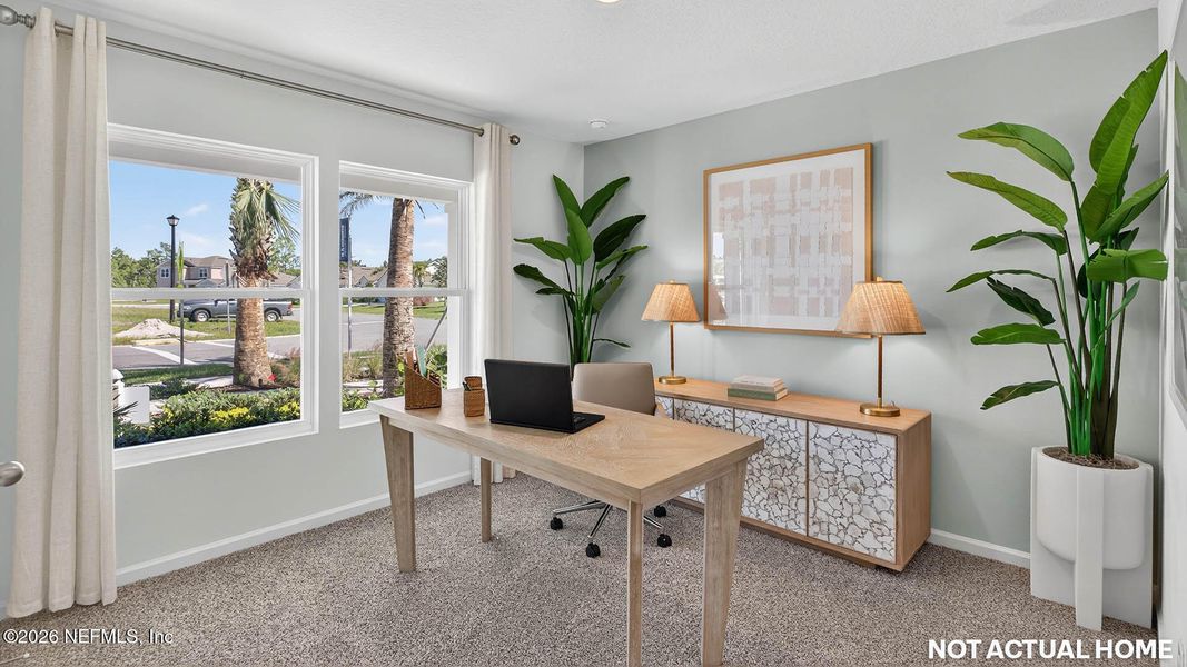 Furnished interior view inside a new home in Sawmill Branch, Palm Coast (Image 15).
