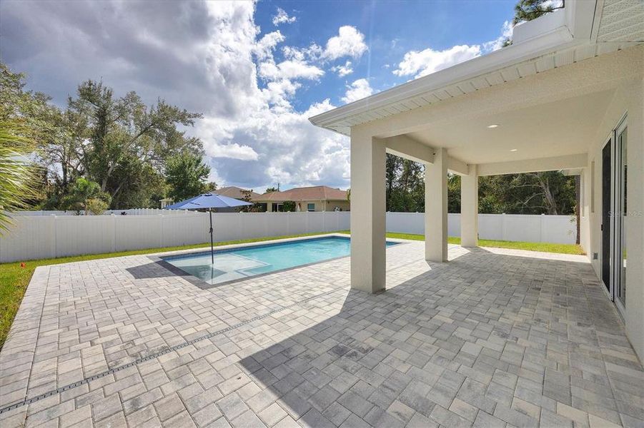 Exterior details and patio area of a home in , North Port (Image 2).