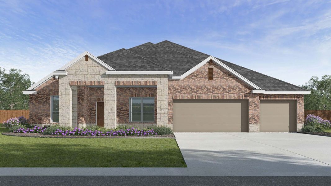 Representative exterior photo of a completed home built from the Waverley by D.R. Horton in The Woods, Lumberton, TX (Image 2). Representative exterior photo of a completed home built from the Waverley by D.R. Horton in The Woods, Lumberton, TX (Image 2).