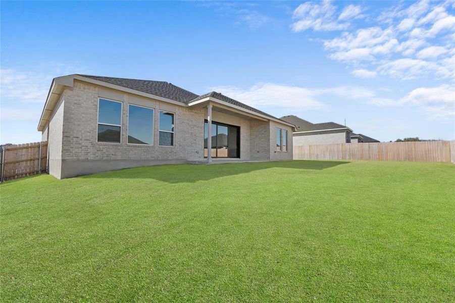 Exterior details and patio area of a home in Rosenthal Estates, Lorena (Image 3). Exterior details and patio area of a home in Rosenthal Estates, Lorena (Image 3).