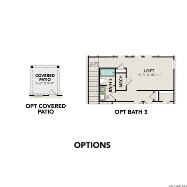 2D floor plan layout of this home in Applewhite Meadows, San Antonio, TX (Image 4).