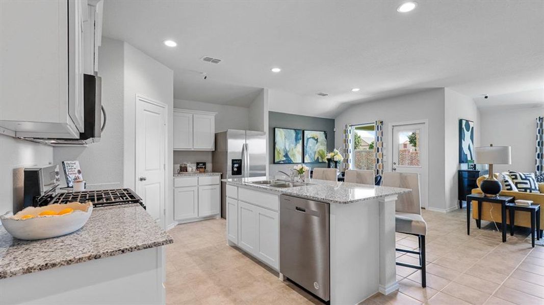 Kitchen - All Home and community information, including pricing, included features, terms, availability and amenities, are subject to change at any time without notice or obligation. All Drawings, pictures, photographs, video, square footages, floor plans, elevations, features, colors and sizes are approximate for illustration purposes only and will vary from the homes as built.