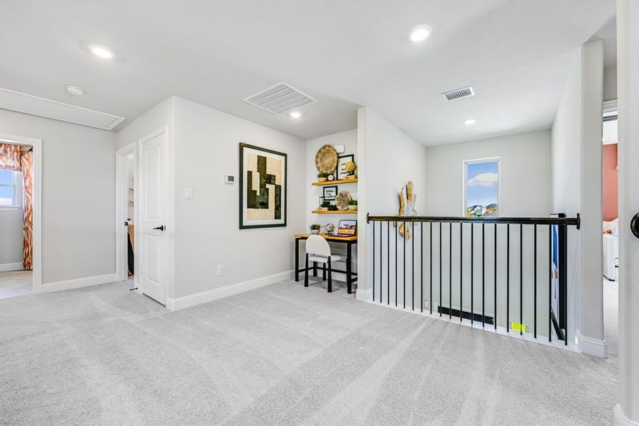 Furnished interior view inside a new home in Cross Creek Meadows, Celina (Image 13).
