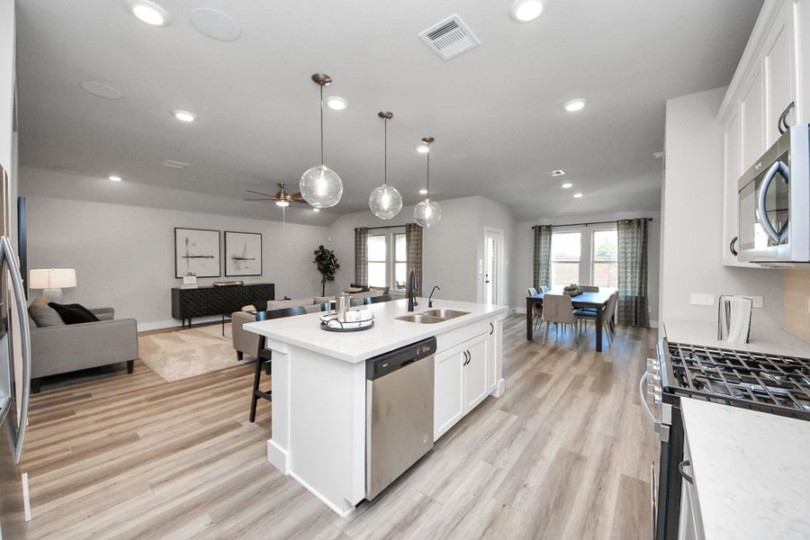 Furnished interior view inside a new home in Sunterra: Landmark Collection, Katy (Image 17).