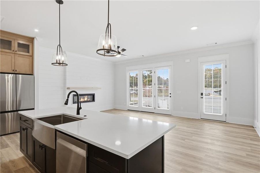 Furnished interior view inside a new home in , Braselton (Image 13).