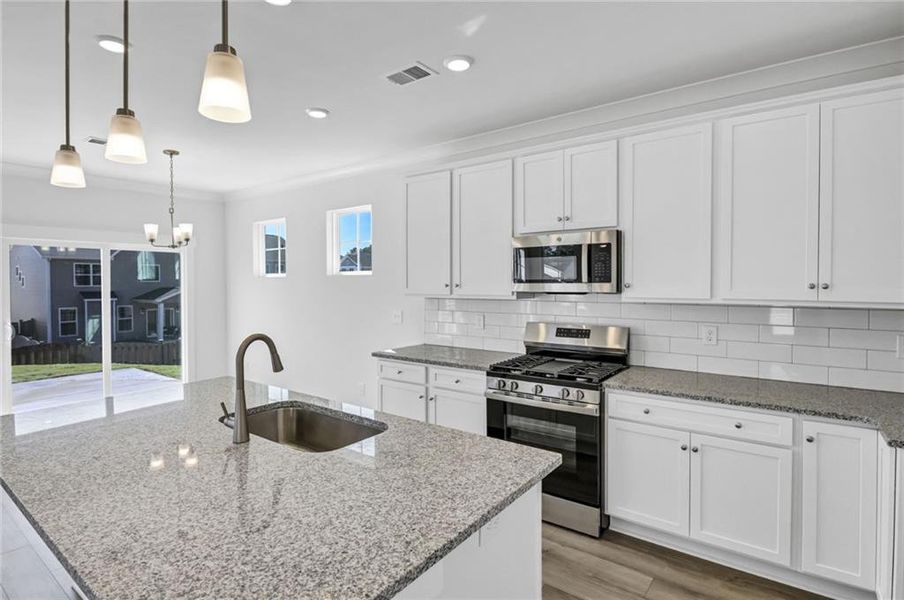 Furnished interior view inside a new home in Villas at Dawsonville, Dawsonville (Image 4). Furnished interior view inside a new home in Villas at Dawsonville, Dawsonville (Image 4).
