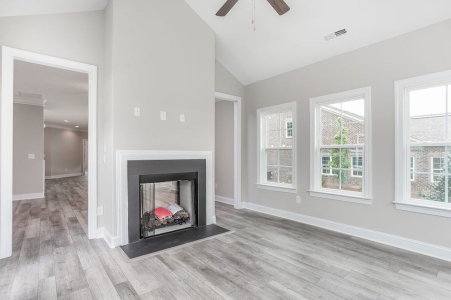 Representative furnished interior of a home built from the Kingston by Keystone Homes NC in Weybridge, Burlington (Image 12).