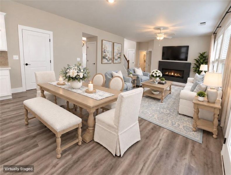 Furnished interior view inside a new home in , Hoschton (Image 12).