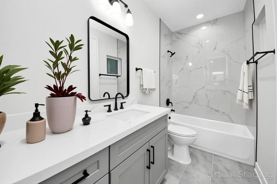 Furnished interior view inside a new home in , Houston (Image 8).