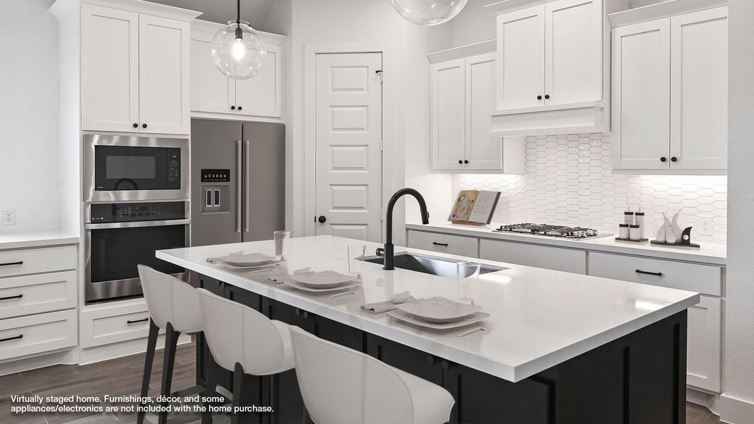 Furnished interior view inside a new home in La Cima 50', San Marcos (Image 4).