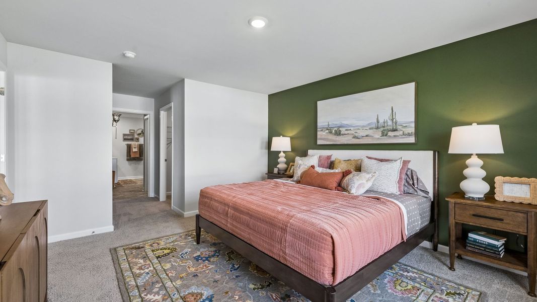 Representative furnished interior of a home built from the Aria by D.R. Horton in CDJ Farms, Portland (Image 45).