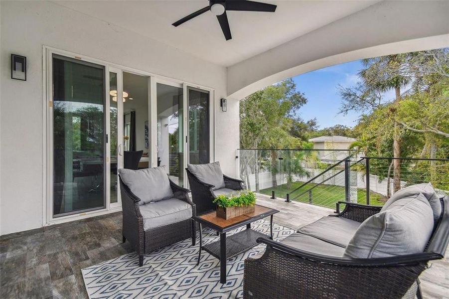 Dining room balcony