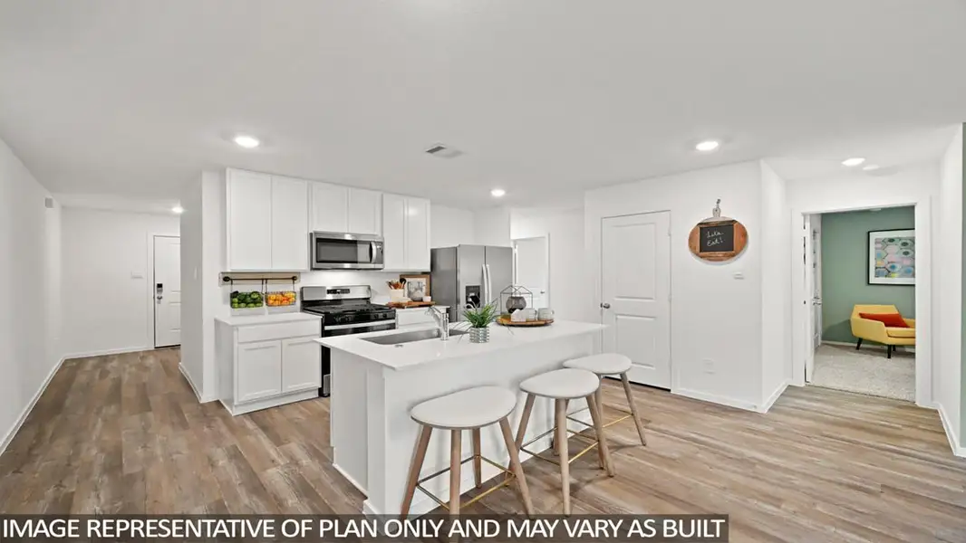 Furnished interior view inside a new home in Lexington Heights, Willis (Image 4).