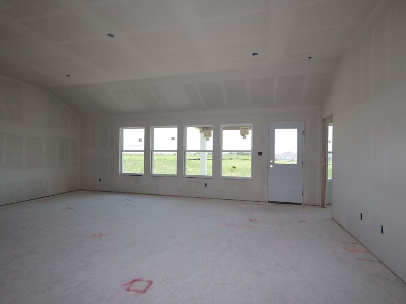 In-progress construction of a new home in Carillon, Manor, TX (Image 5).