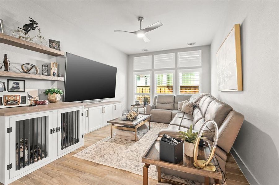 Furnished interior view inside a new home in Trinity Falls, McKinney (Image 6).