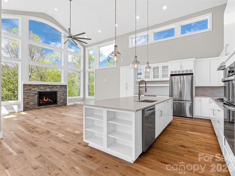 Furnished interior view inside a new home in , Weaverville (Image 6).
